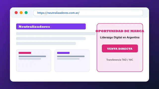 Modelo de aplicación comercial y proyectos digitales para neutralizadores.com.ar