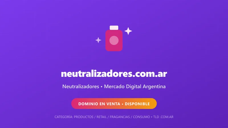 Identidad gráfica y activo digital para Neutralizadores en Argentina